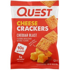 Quest Cheddar Blast Protein Crackers 1.06oz 8ct